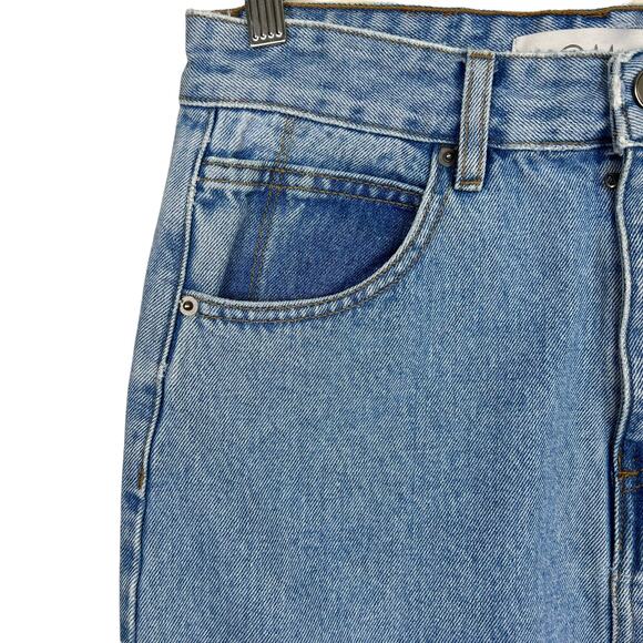 Objects Without Meaning Denim Pencil Skirt Size 27 - Picture 4 of 10